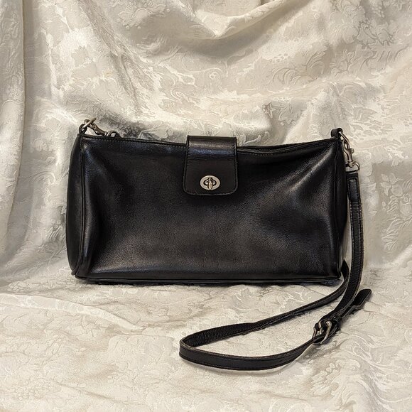 Coach Handbags - Vintage Coach Black 9818 Demi Tote,  Shoulder Bag Handbag Purse